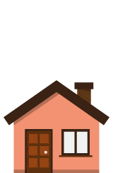 House with coins